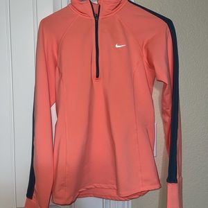 Nike running half zip up top